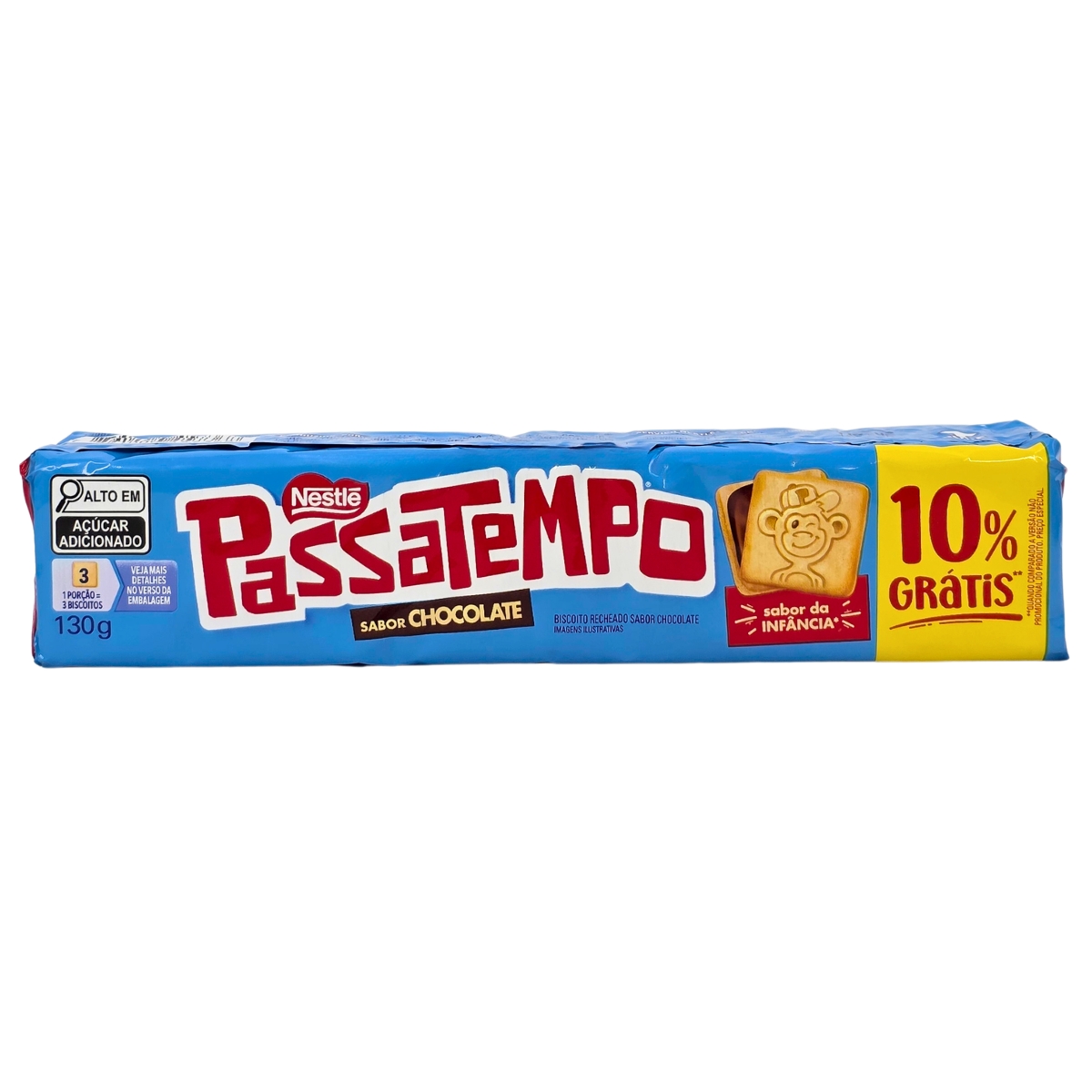 Biscoito Chocolate Passatempo Nestlé 10% Grátis 130g