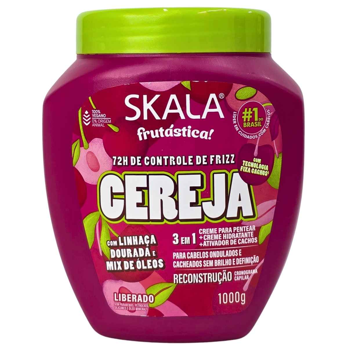Tratamento Capilar 3 em 1 Reconstrução Cereja Skala 1kg